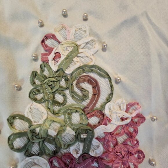 Lacy Afternoon Green Blouse - Picture 5 of 8